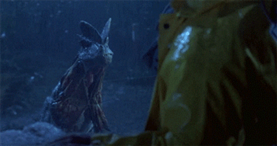 Jurassic Park Mad Dilophosaurus GIF