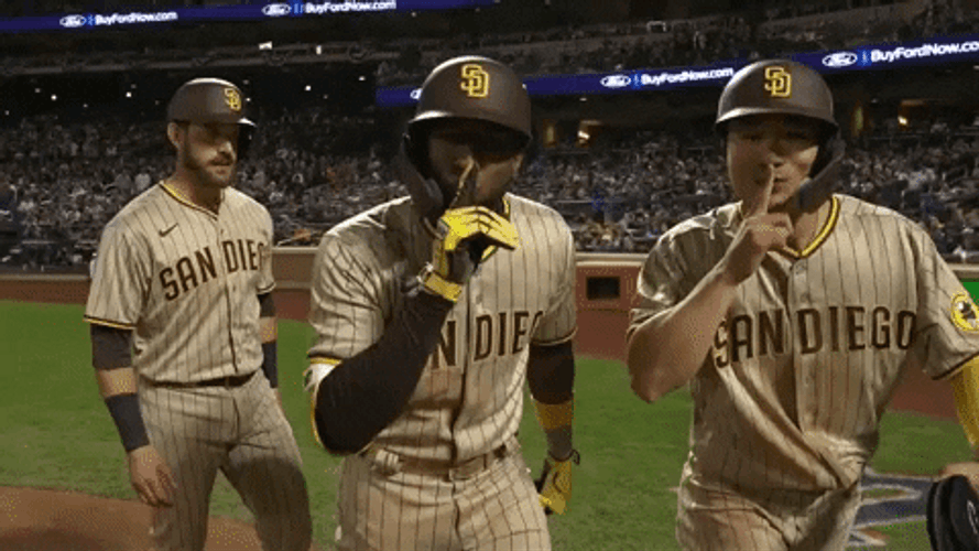 Jurickson Profar Shushing Padres Baseball Team GIF