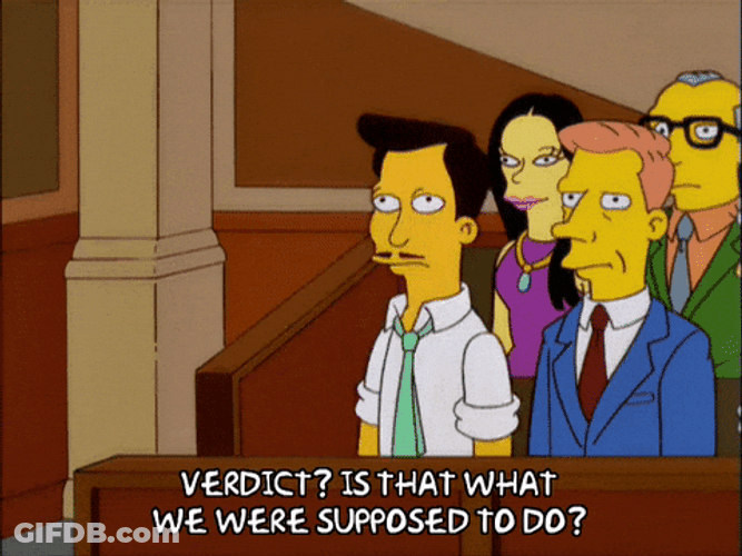 Jury Duty John Silvers The Simpsons GIF