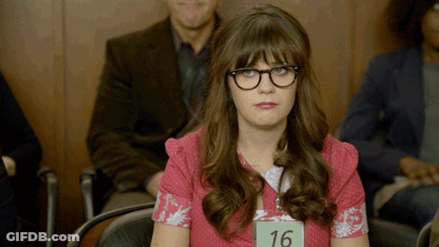 Jury Duty Zooey Deschanel Eye Rolling GIF