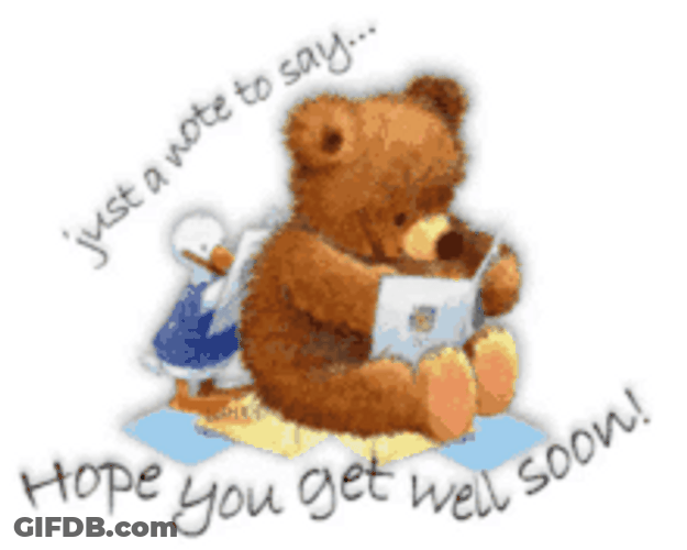Just A Note Say Hope You Feel Better GIF