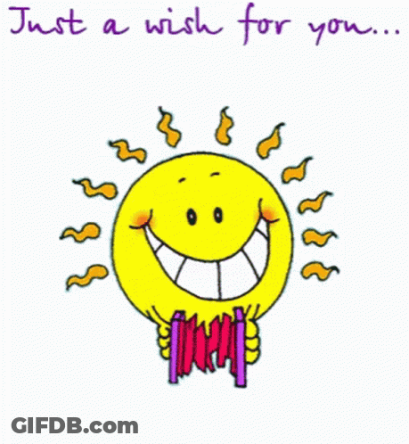 Just A Wish For You Have A Happy Day With A Smiley Face GIF