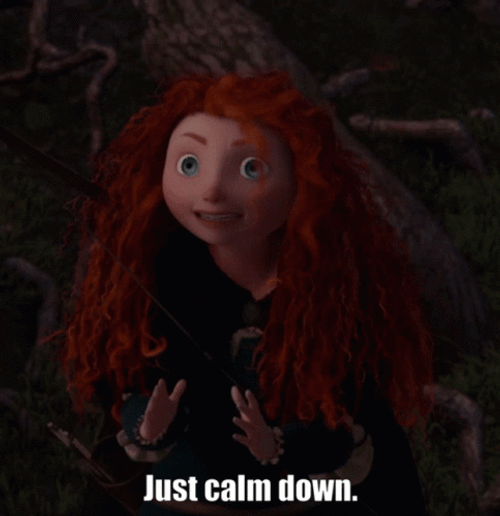 Just Calm Down Merida GIF