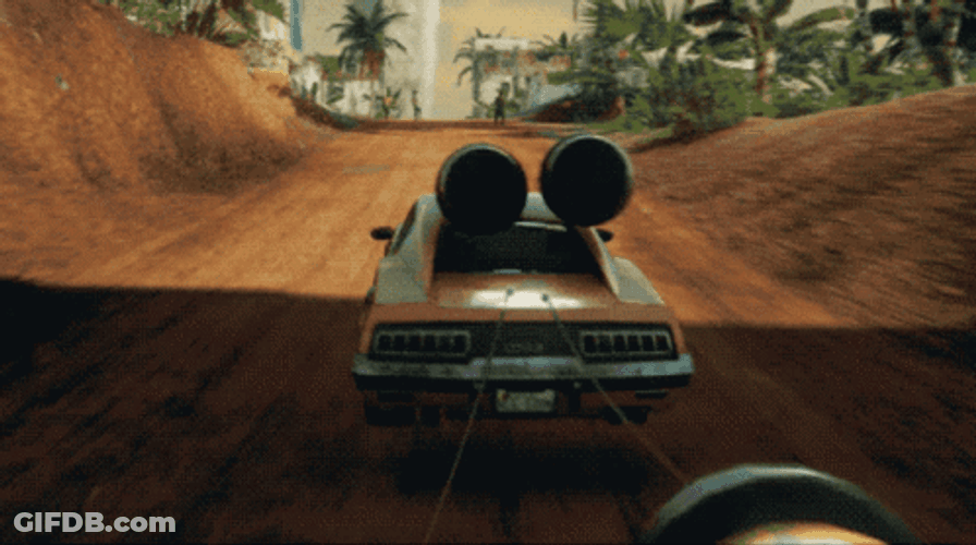 Just Cause 4 Balloon Car GIF