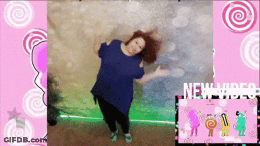 Just Dance Hair Flip Woman GIF