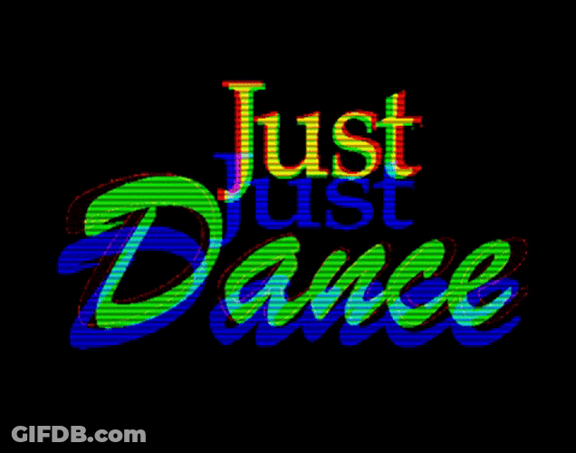 Just Dance Moving Words GIF