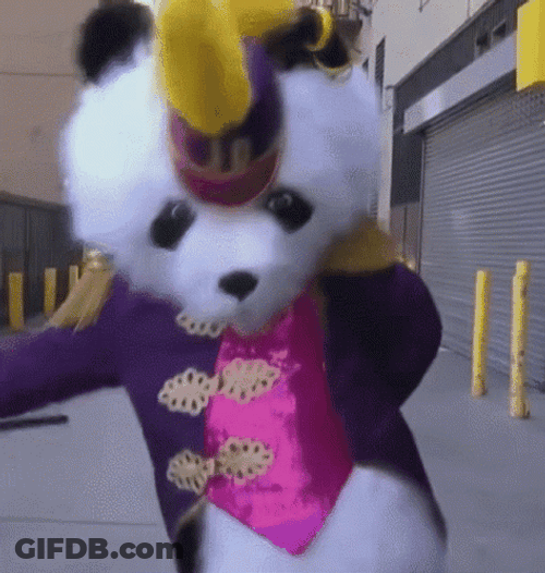Just Dance Panda Mascot GIF