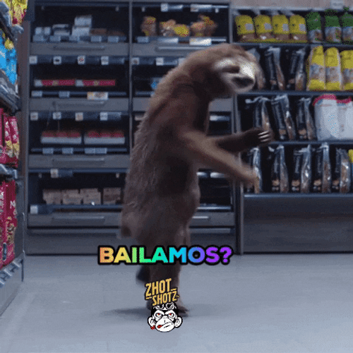 Just Dance Sloth Bear Animation GIF