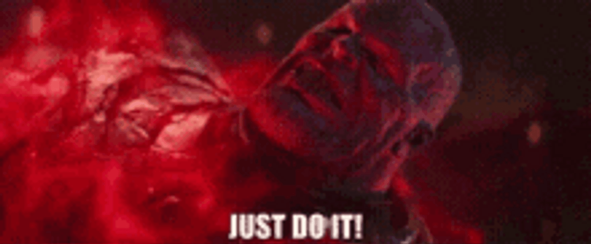 Just Do It Angry Thanos GIF
