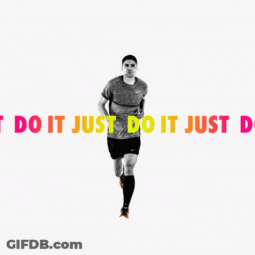 Just Do It Running Man GIF