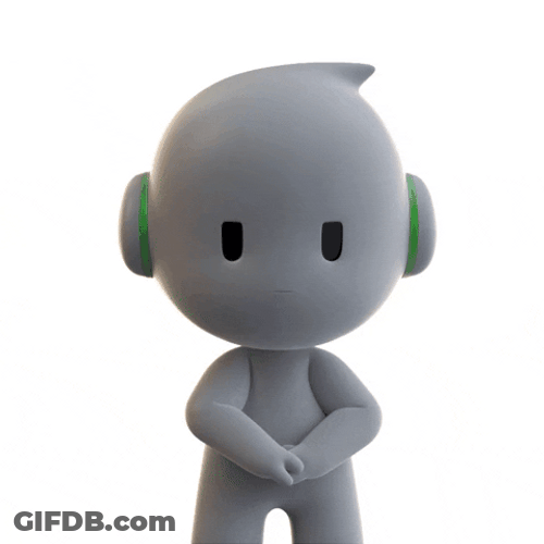 Just Do It White Avatar GIF