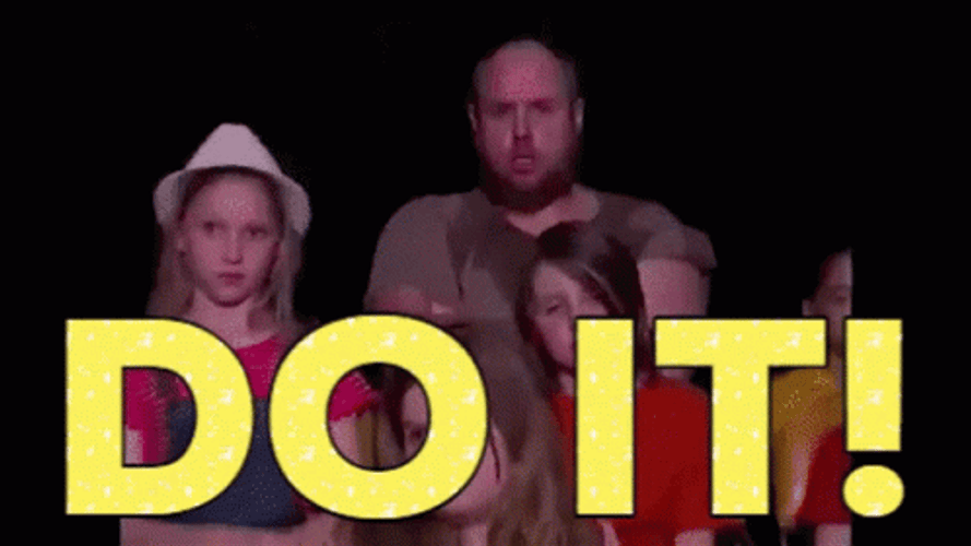Just Do It Zooming Angry Man GIF