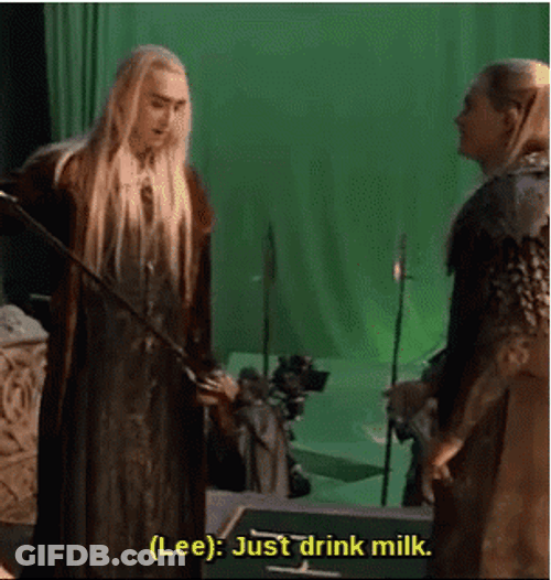 Just Drink Milk Legolas GIF