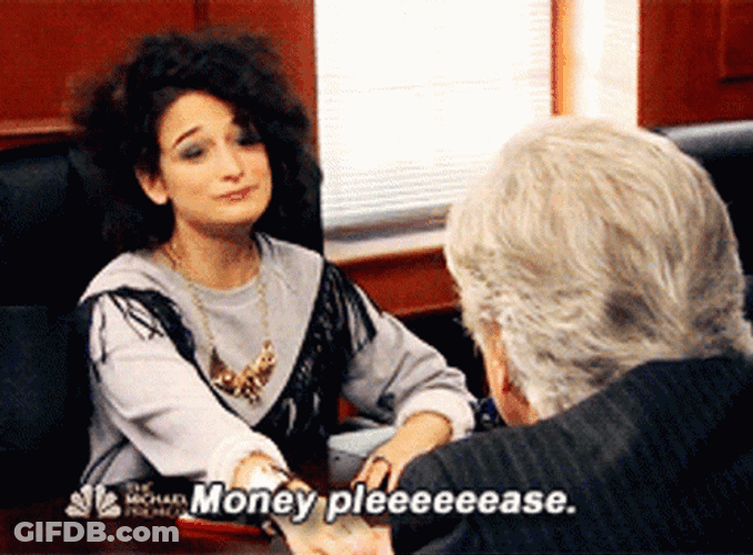 Just Give Me My Money Jenny Slate GIF
