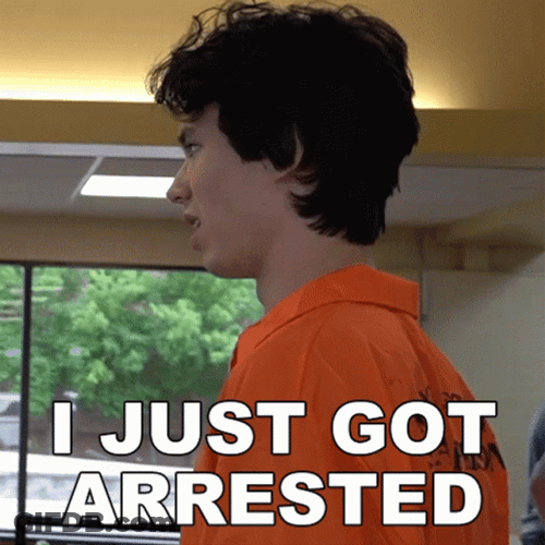 Just Got Arrested GIF