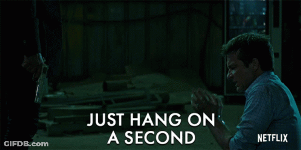 Just Hang On A Sec GIF