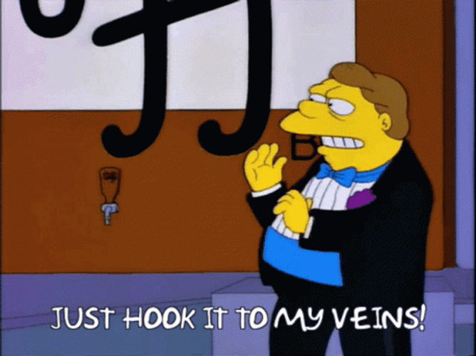Just Hook It To My Veins Simpsons GIF