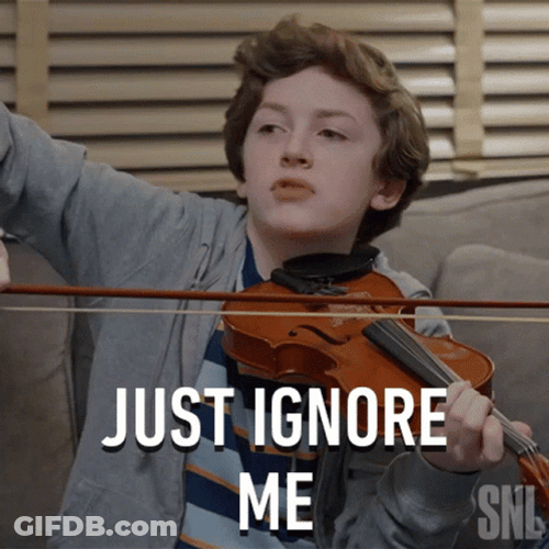 Just Ignore Me Boy Playing Violin GIF