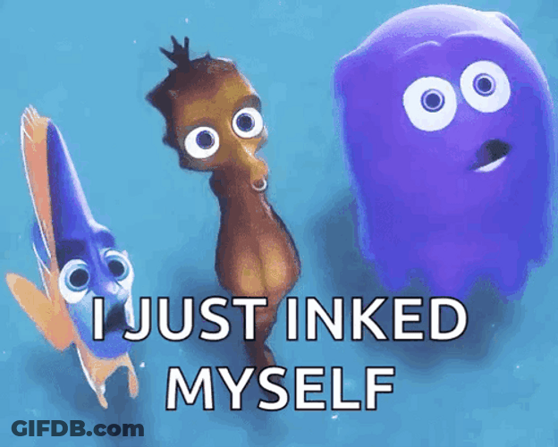Just Inked Myself Nemo GIF