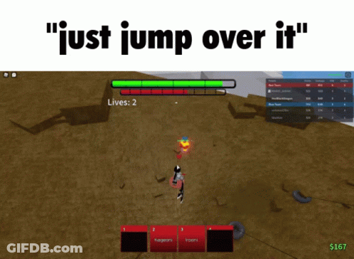 Just Jump Over It Video Game GIF