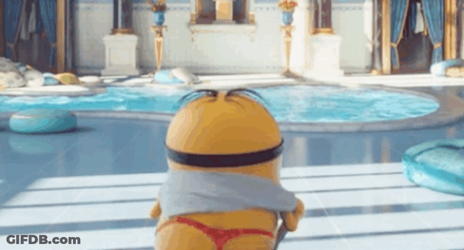 Just Keep Swimming Bob The Minion GIF