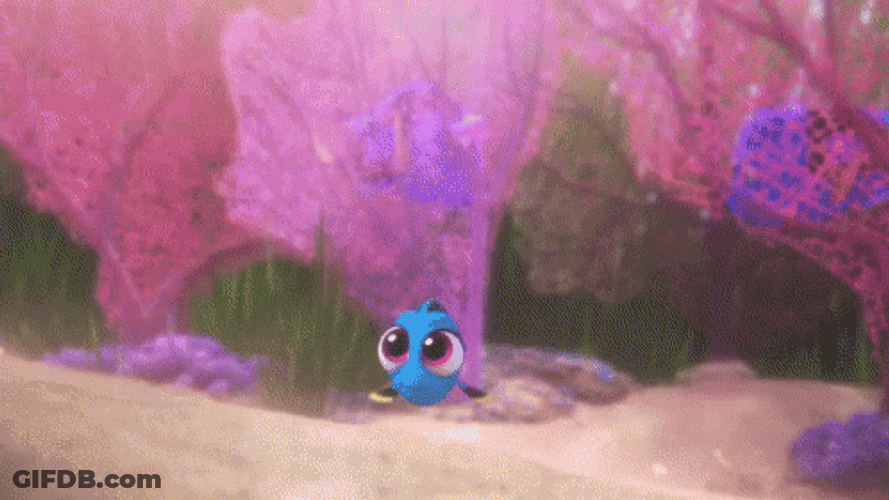 Just Keep Swimming Cute Baby Dory Nemo GIF