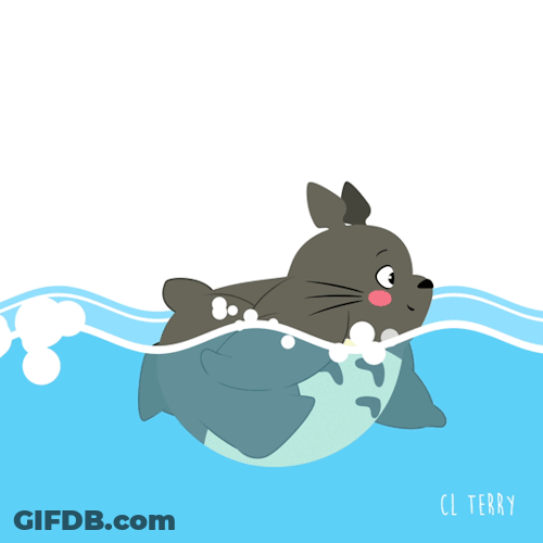 Just Keep Swimming Cute My Neighbor Totoro GIF