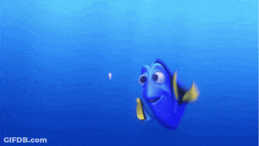 Just Keep Swimming Dory Nemo Jelly Fish GIF