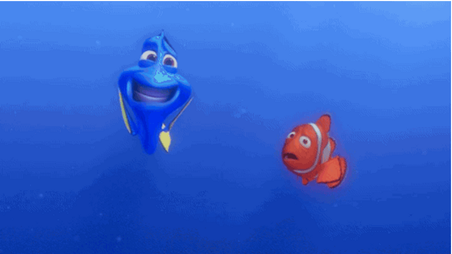 Just Keep Swimming Dory Shouting Nemo GIF