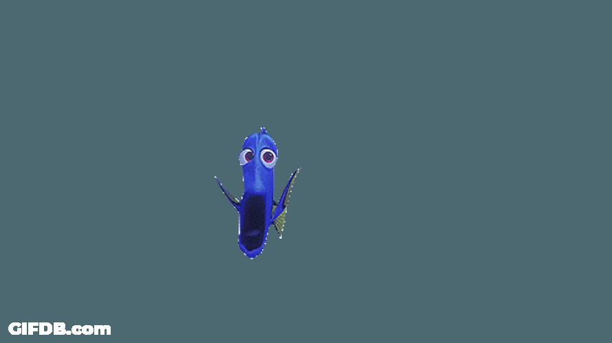 Just Keep Swimming Sleepy Dory Swimming GIF