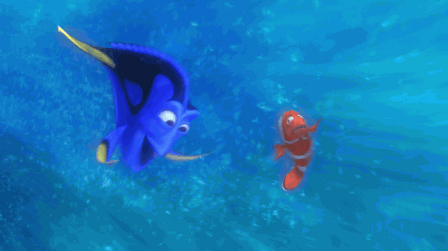 Just Keep Swimming Tumbling Dory Nemo Strong Wave GIF
