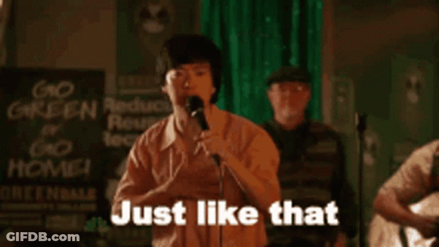 Just Like That Mic Drop Meme Ken Jeong GIF