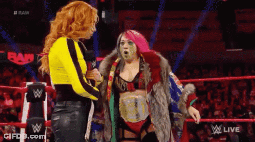 Just One Throat Punch From Becky Lynch GIF