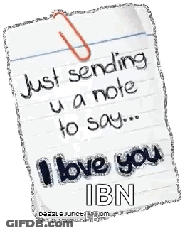 Just Sending U A Note To Say I Love You Ibn GIF