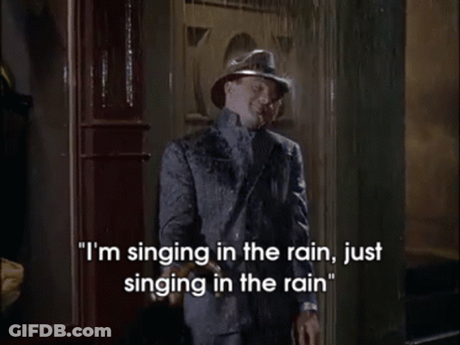 Just Singing In The Rain Gene Kelly GIF