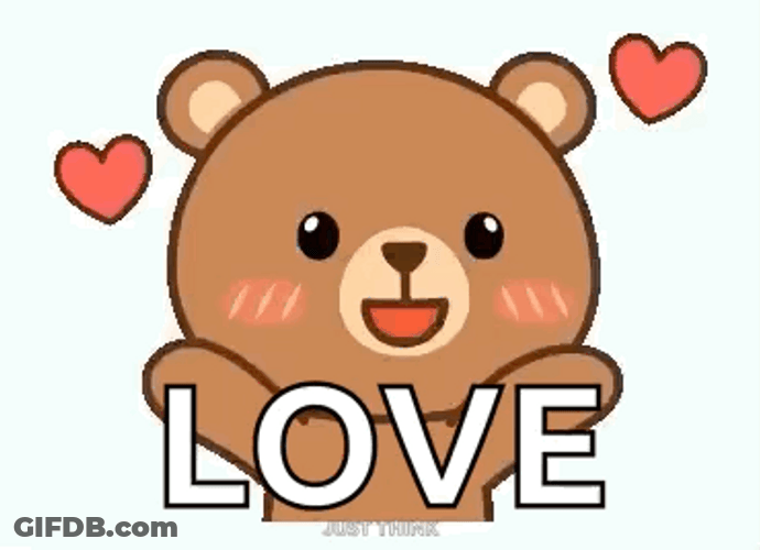 Just Think Love Hug Emoji GIF