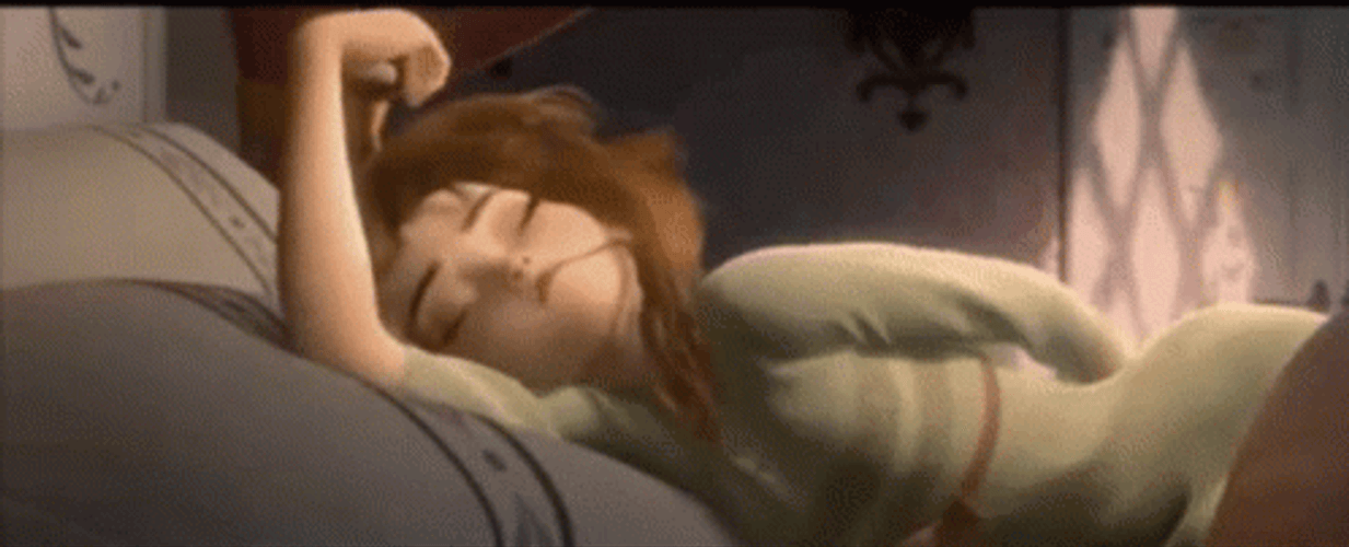 Just Waking Up Disney Anna GIF