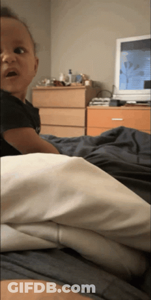 Just Woke Up  Baby Boy Stank Face Reaction GIF