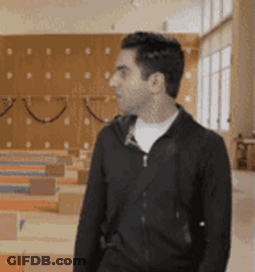 Just Woke Up Guy Looking Around GIF