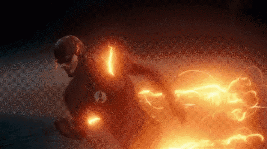 Justice League Flash Alien Fighting GIF
