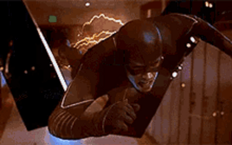 Justice League Flash Punching GIF