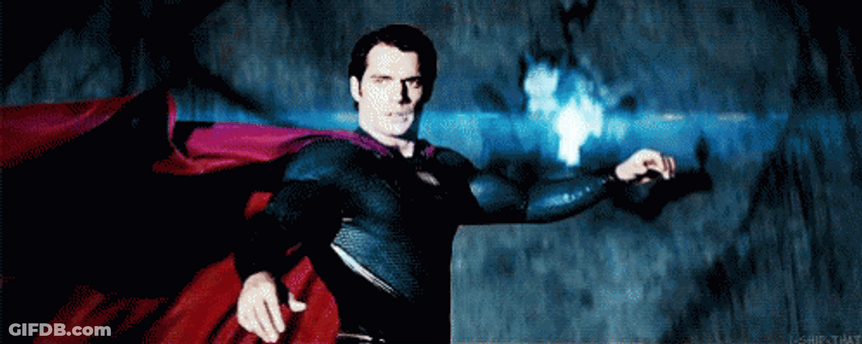 Justice League Powerful Superman Flying GIF