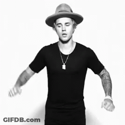Justin Bieber And His Cow Boy Hat GIF