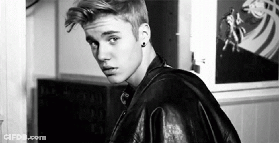 Justin Bieber Closing Door And Winking GIF