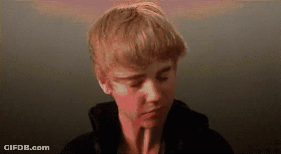Justin Bieber Flipping Hair GIF