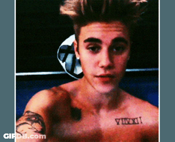 Justin Bieber Making Meh Face GIF