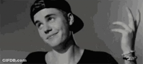 Justin Bieber Making Peace Sign GIF