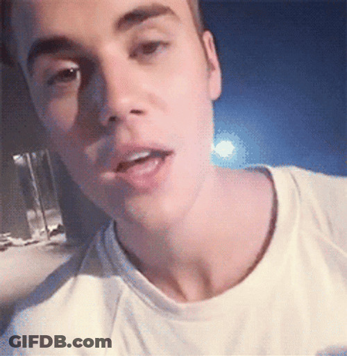 Justin Bieber Saying I Love You GIF