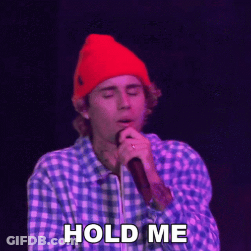 Justin Bieber Singing Into Microphone GIF