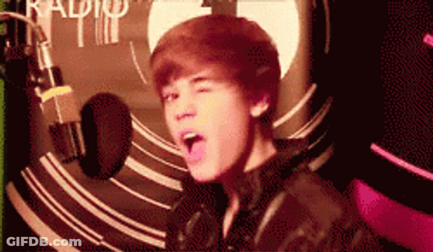 Justin Bieber Winking Eye GIF